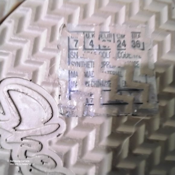 Skechers Luxe Foam Gold Sparkle Thong 1/2" Cork Wedge 2.5" Platform N/W/O/B Sz 7 - Picture 10 of 11